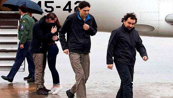 ​España: periodistas secuestrados en Siria llegaron a Madrid tras ser liberados