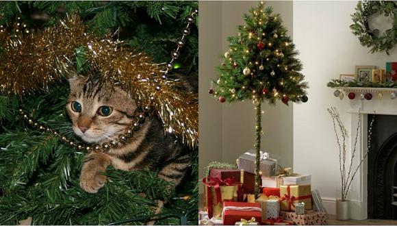 Tienda pone a la venta árbol de Navidad ideal para dueños que tienen gatos (FOTOS)