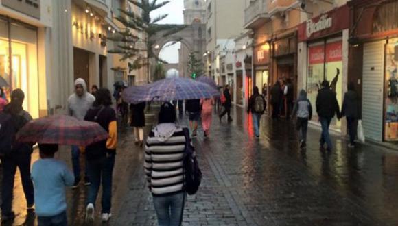 Lluvias se registrarán en Arequipa hasta el 14 de diciembre. (Foto: Andina)
