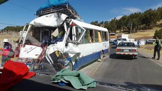 Puno: un muerto y más de 13 heridos en accidente de delegación de Ayacucho