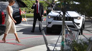 Melania Trump votó en Palm Beach, Florida (VIDEO)