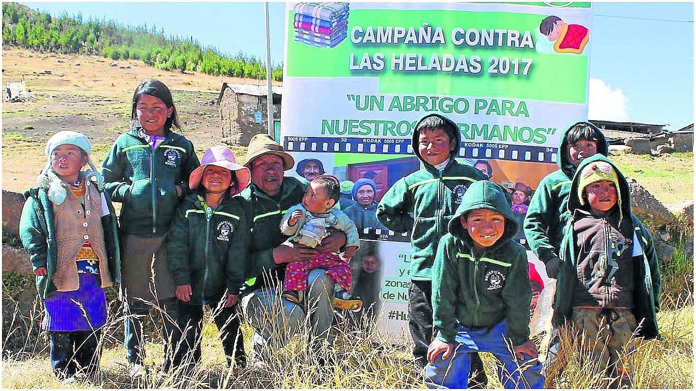 ​Población de 11 distritos  de Huancayo recibirá apoyo por el frío