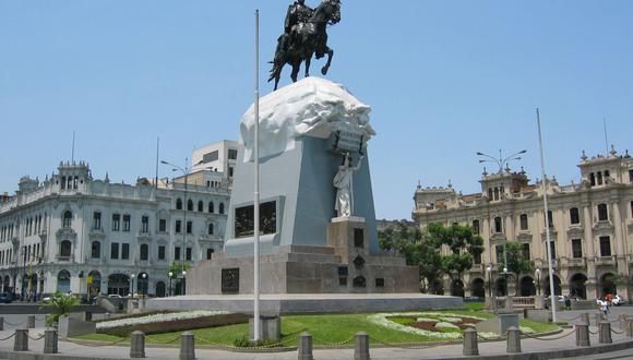 Situación de la Plaza San Martín en el Centro de Lima. Foto: Andina/referencial