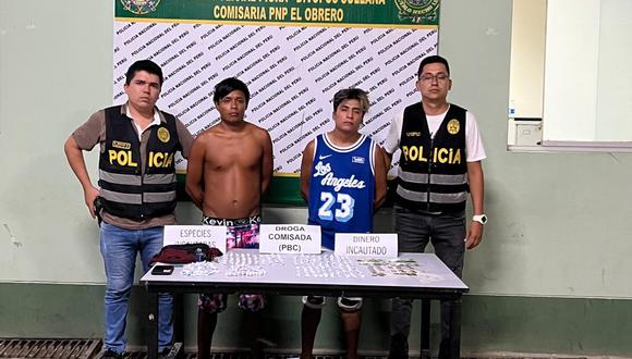 Efectivos de la comisaría El Obrero los detuvieron con una bolsa con envoltorios de pasta básica de cocaína