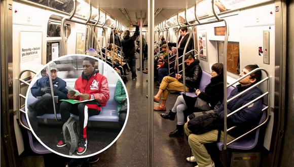 Viral: Desconocido ayuda a un padre con las matemáticas de su hijo en el metro