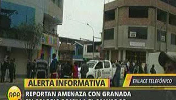 Dos granadas explotaron en colegio en Villa el Salvador