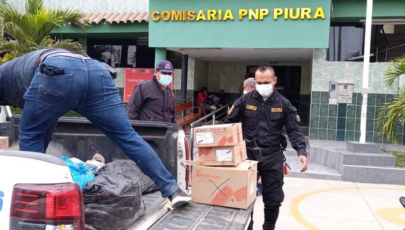 Policía y serenazgo decomisa medicina vencida en Piura