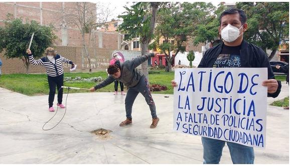 Vecinos advierten castigo contra delincuentes en Trujillo 