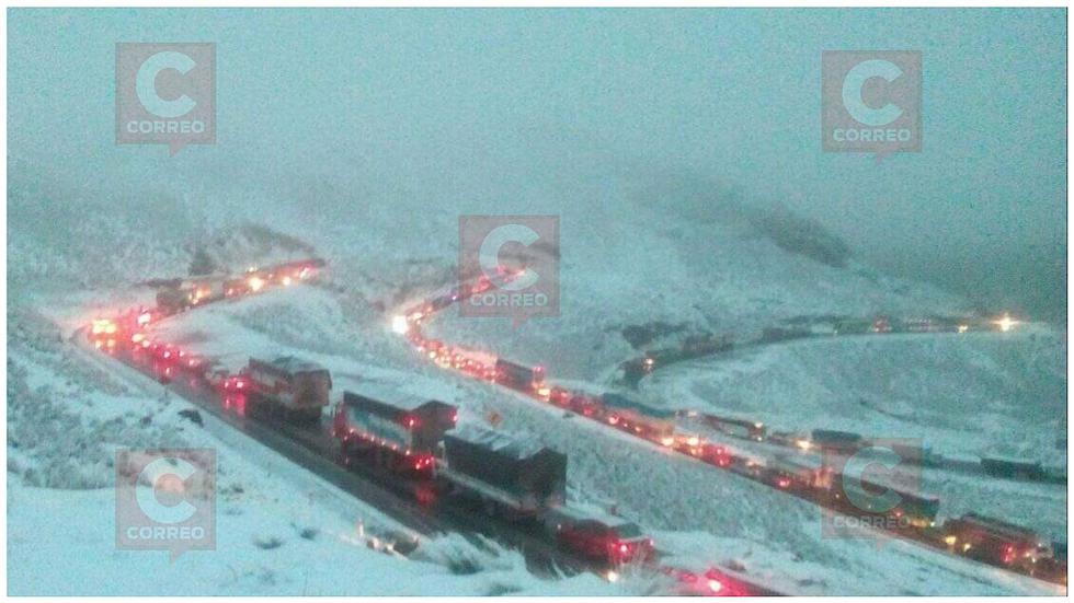 Ticlio: Pase restringido en la Carretera Central debido a intensa nevada (FOTOS)