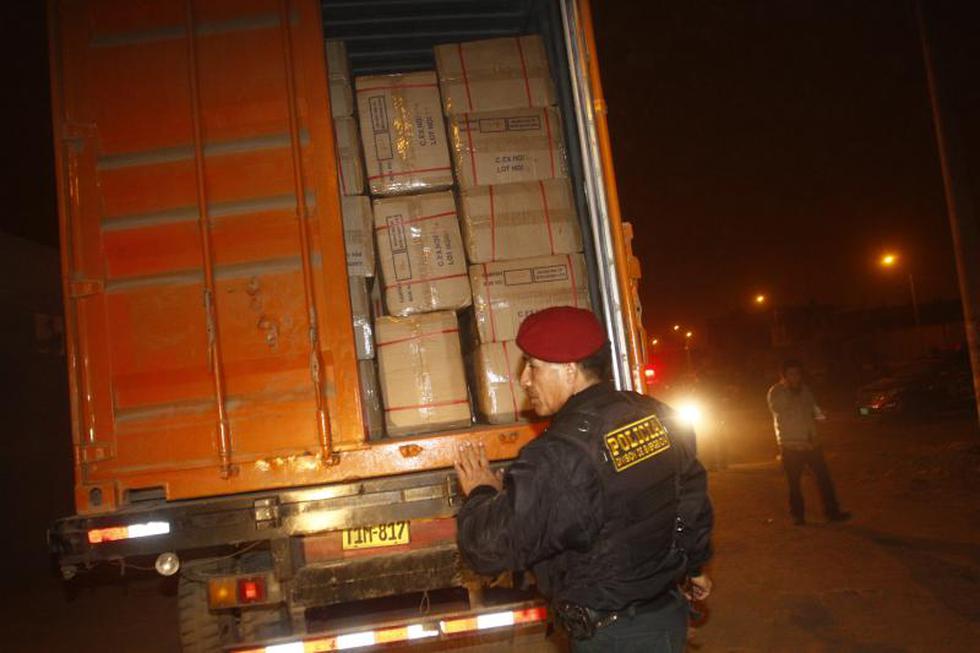 SMP: Policía recupera container robado y detiene a dos sospechosos 