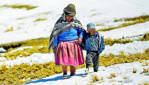 370 centros poblados con bajas temperaturas y más de 5 mil personas en riesgo muy alto en Junín