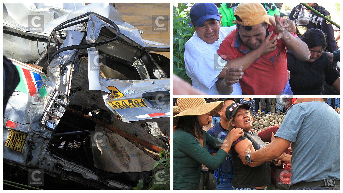 ​Chofer y cobradora muertos en río Mantaro eran pareja y dejan en la orfandad a 3 menores