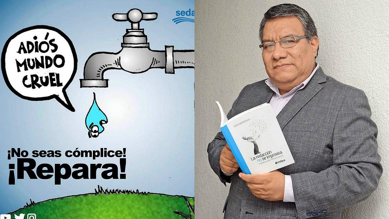 ​Twitter: profesor universitario corrige publicidad de Sedapal (FOTO)
