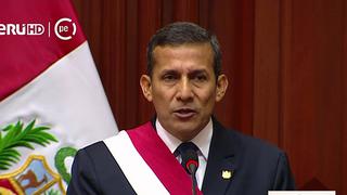 Ollanta Humala: Gobierno tiene que defenderse de sectores minoritarios