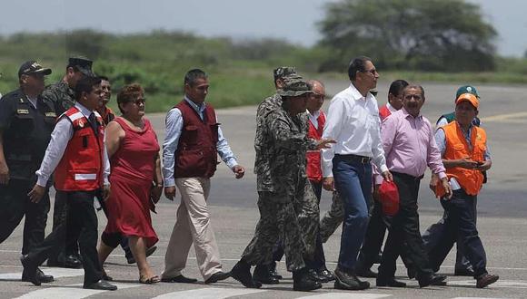 Presidente Vizcarra llega a Tumbes para inspeccionar zonas afectadas por lluvias 