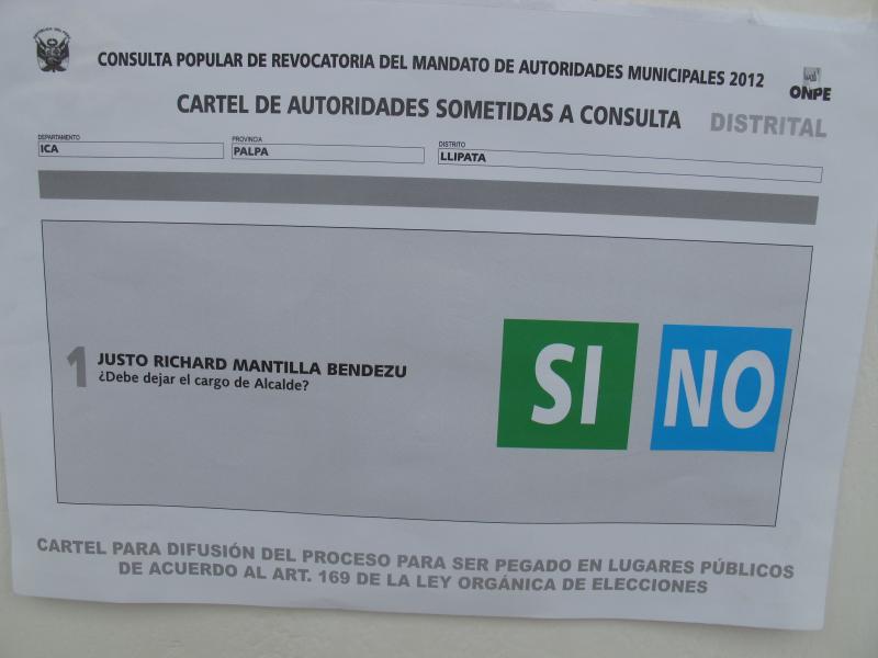 La mitad más uno de votos para revocar a autoridades