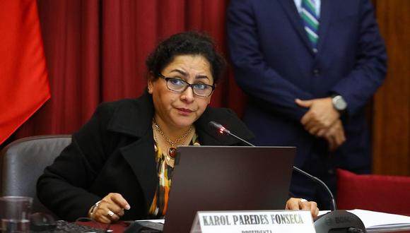 Karol Paredes se refirió a la reuniones de diálogo que ha propuesto Betssy Chávez. Foto: Congreso