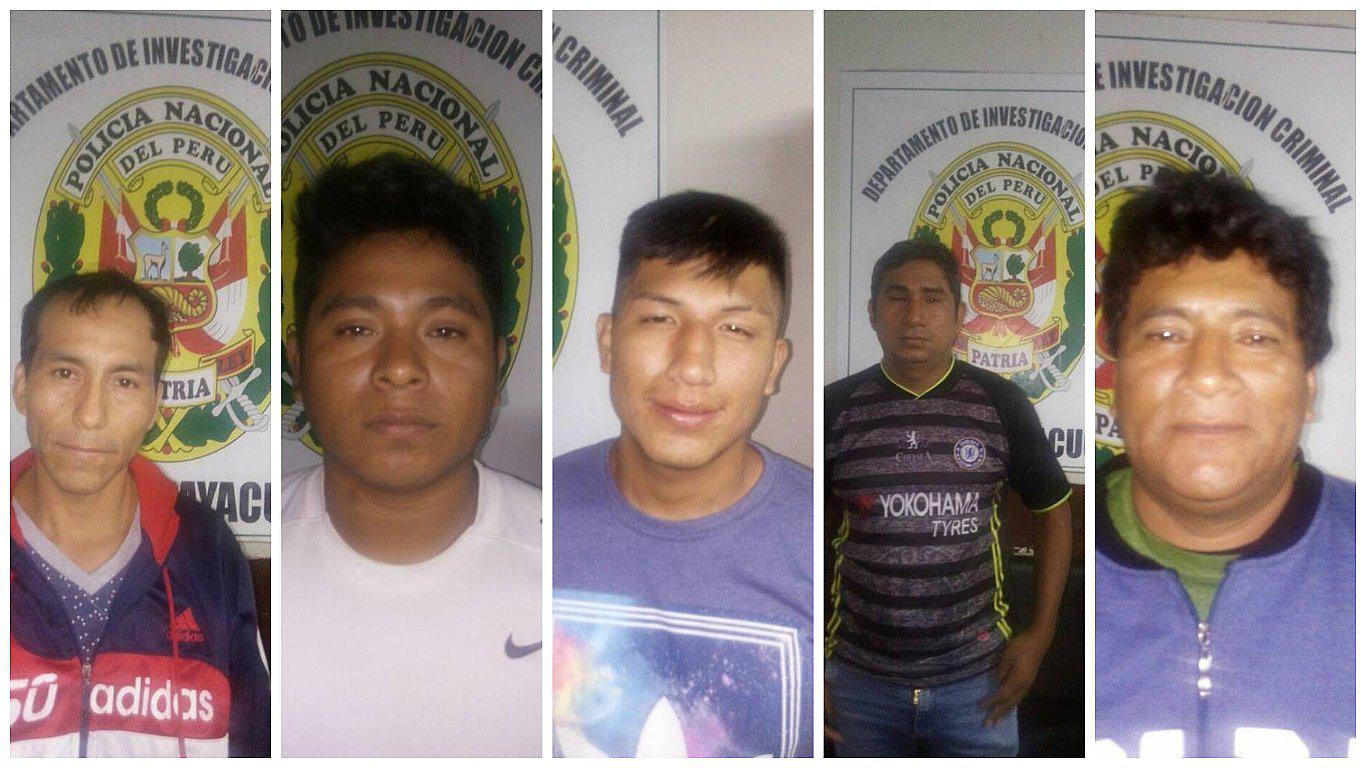 Policía interviene a cinco presuntos integrantes de la banda "Los Casineros" 