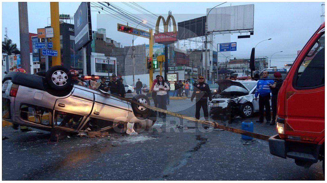 San Miguel: choque en la avenida La Marina deja 3 heridos