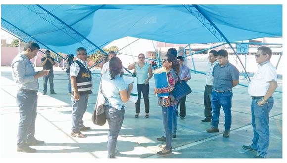 Casma: Inspeccionarán techos de campos deportivos de colegios