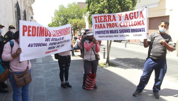 Cayllominos piden terrenos de Majes I como compensación| Foto: Eduardo Barreda
