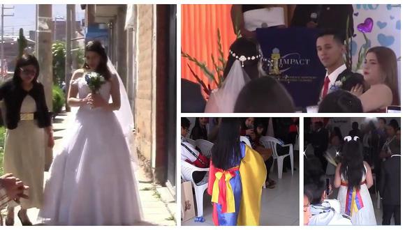 Primera boda de pareja venezolana se realiza en Huancayo  (VIDEO)