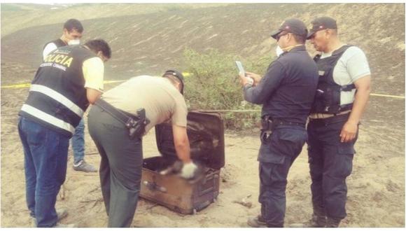Trabajan para identificar a mujer hallada dentro de maleta en Huaral