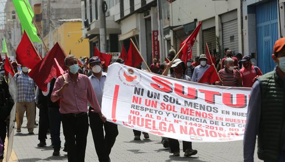 Docentes del Sutep protestarán al siguiente jueves contra Pedro Castillo