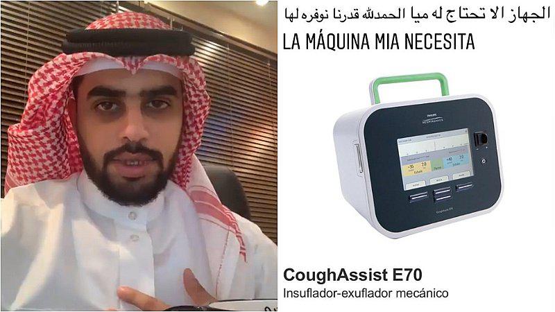 Empresario árabe compró costosa máquina de respiración para niña de cinco años que sufre de epilepsias