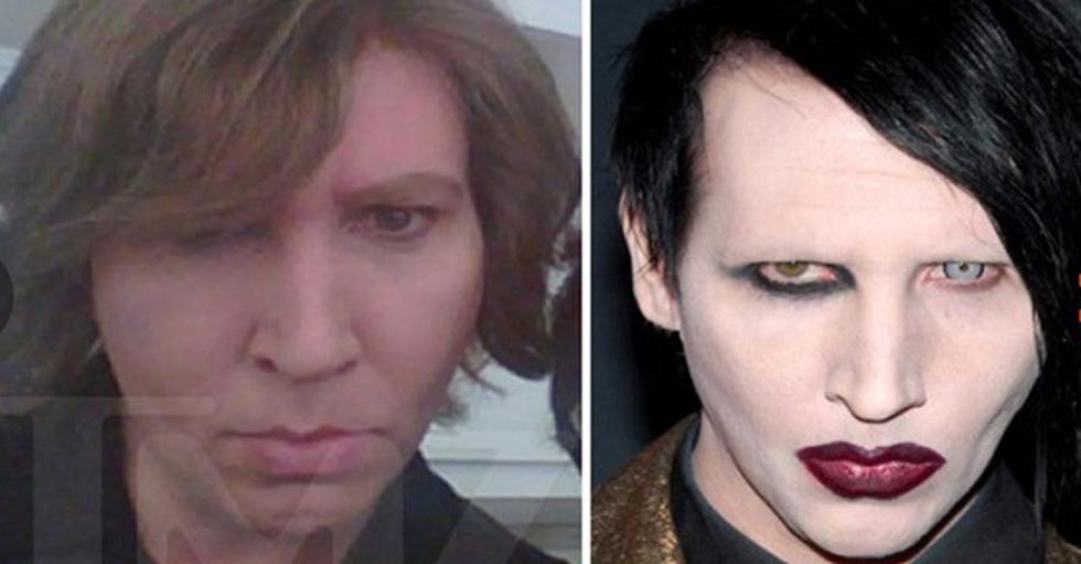 Mira a Marilyn Manson irreconocible sin maquillaje