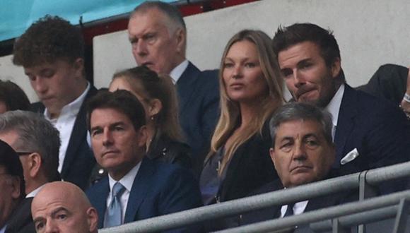 Tom Cruise asistió a la final de la Eurocopa junto a David Beckham. (Foto: CARL RECINE/AFP).