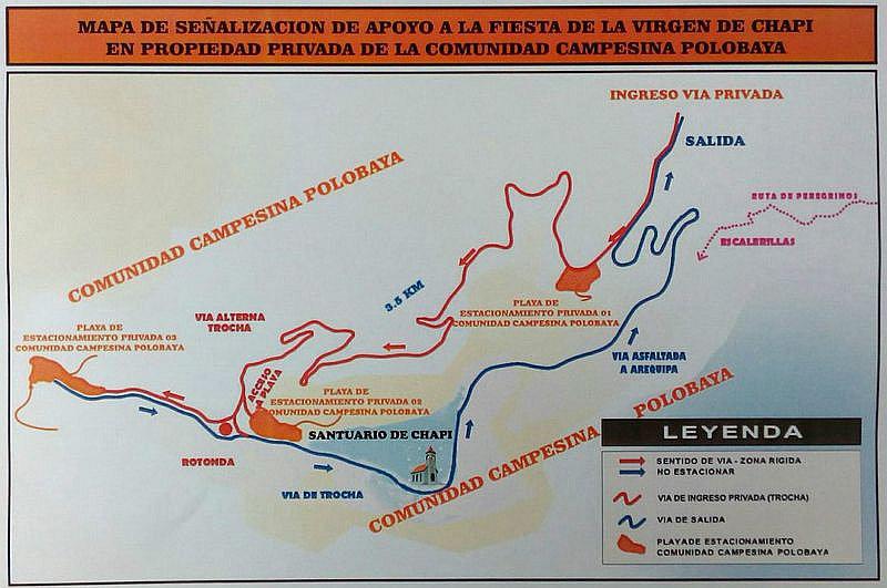 Habilitan 3 estacionamientos en Santuario de Chapi