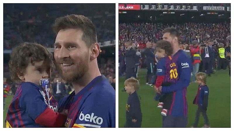 La emocionante celebración de Lionel Messi tras dar título al Barcelona (FOTOS Y VIDEO)
