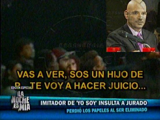 'Luis Miguel' de Yo Soy insulta y pretende agredir a Ricardo Morán (VIDEO)