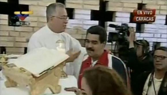 Realizan misa por salud de Hugo Chávez