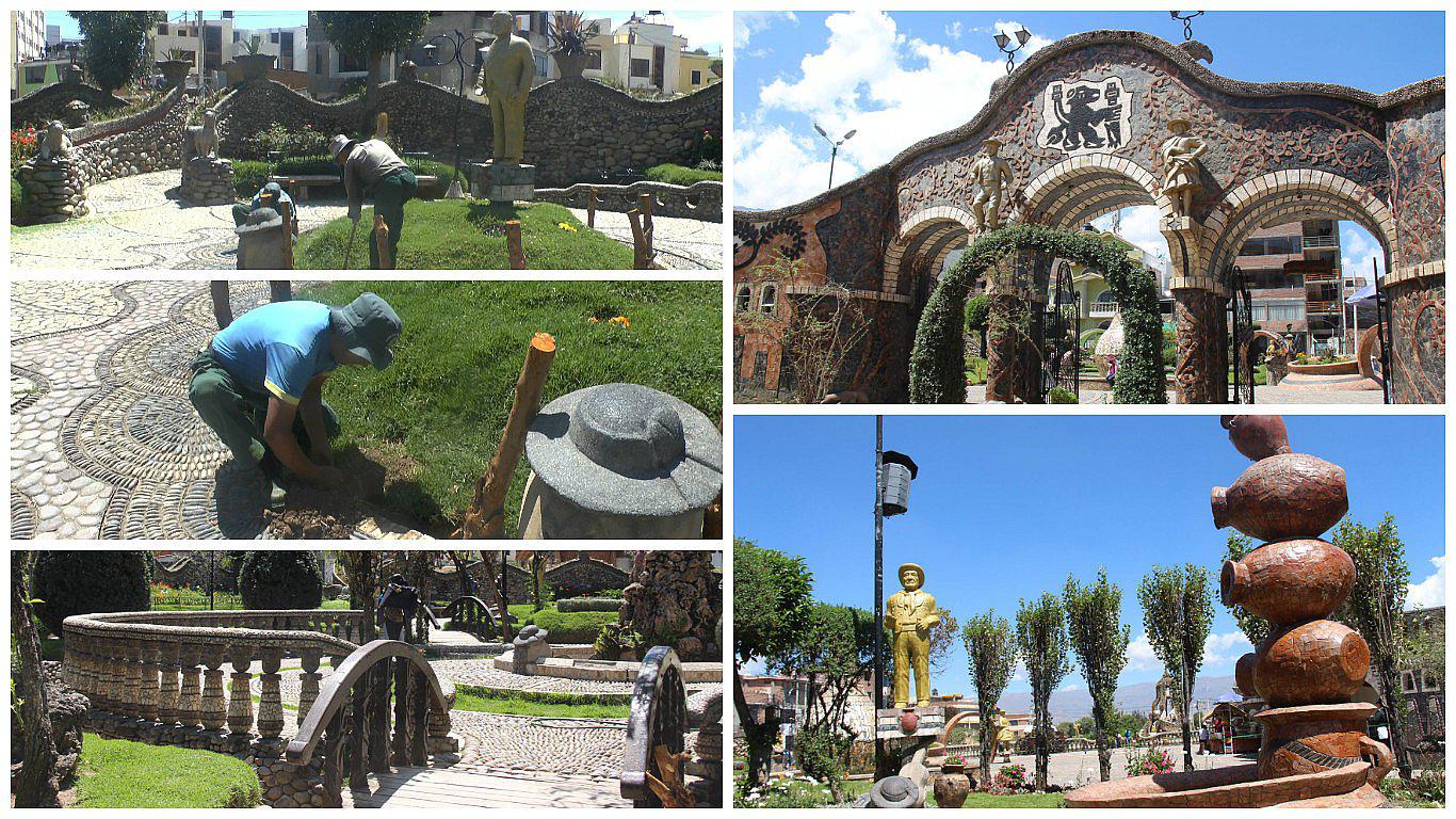 Municipalidad  inicia remodelación del Parque de la Identidad Huanca