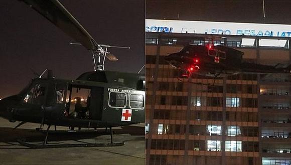 Helicóptero de la FAP trasladó un corazón para ser trasplantado a un niño de 9 años 