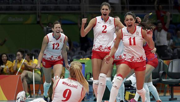 Río 2016: Serbia dejó a Estados Unidos fuera de la final en voley femenino