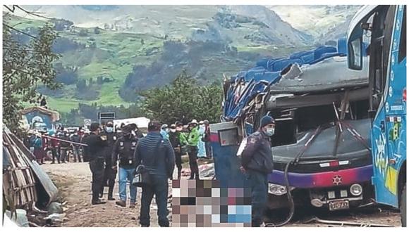 Según comuna de Parobamba, 14 pasajeros se encuentran heridos a causa del violento hecho registrado en la sierra de Áncash.