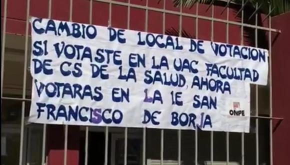 Elecciones 2016: Local de votación cambia de lugar en Cusco y deja desconcertados a electores