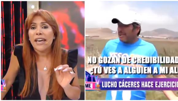 Magaly Medina critica a Lucho Cáceres por correr en plena cuarentena. (Foto: ATV)