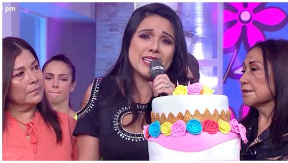 Tula Rodríguez lloró en su cumpleaños al recordar a su esposo Javier Carmona (VIDEO)