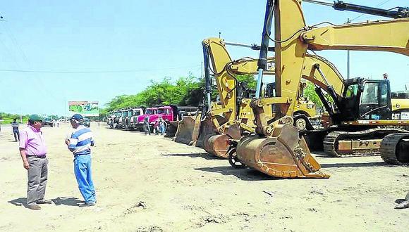 Lambayeque: Maquinaria para limpiar Valles La Leche y Zaña