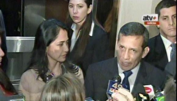 Ollanta Humala calla sobre indulto y reaparece con Nadine