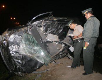 Accidente de tránsito en la Panamericana Sur