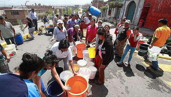 Corte de agua en 11 distritos de Arequipa por 24 horas
