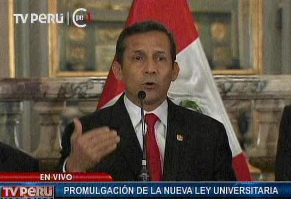 Ollanta Humala promulgó nueva Ley Universitaria: "Es un paso trascendente"