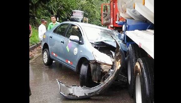 Accidente deja cuatro heridos en carretera Tarapoto - Yurimaguas