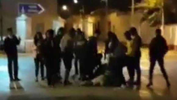 Lambayeque: Captan a adolescentes durante gresca en pleno parque (VIDEO)