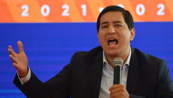 Candidato a la Presidencia de Ecuador, Andrés Arauz. (Foto: AFP)